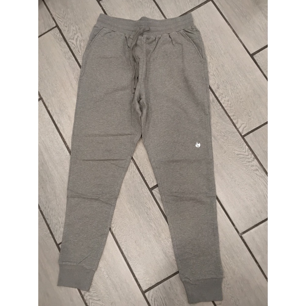Werk Comfort Joggers Mens Boys Grey Athletic Sweatpants Flame Logo LA Size Large
